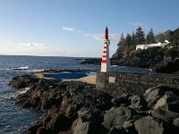 Fischerhafen und Badeeinstieg in Caloura